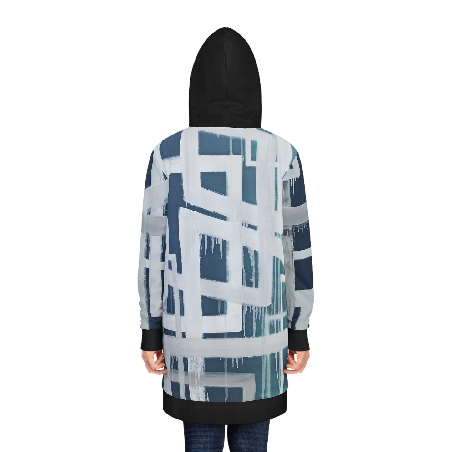 "Leaky Frames" Pullover Hoodie Dress - MateART