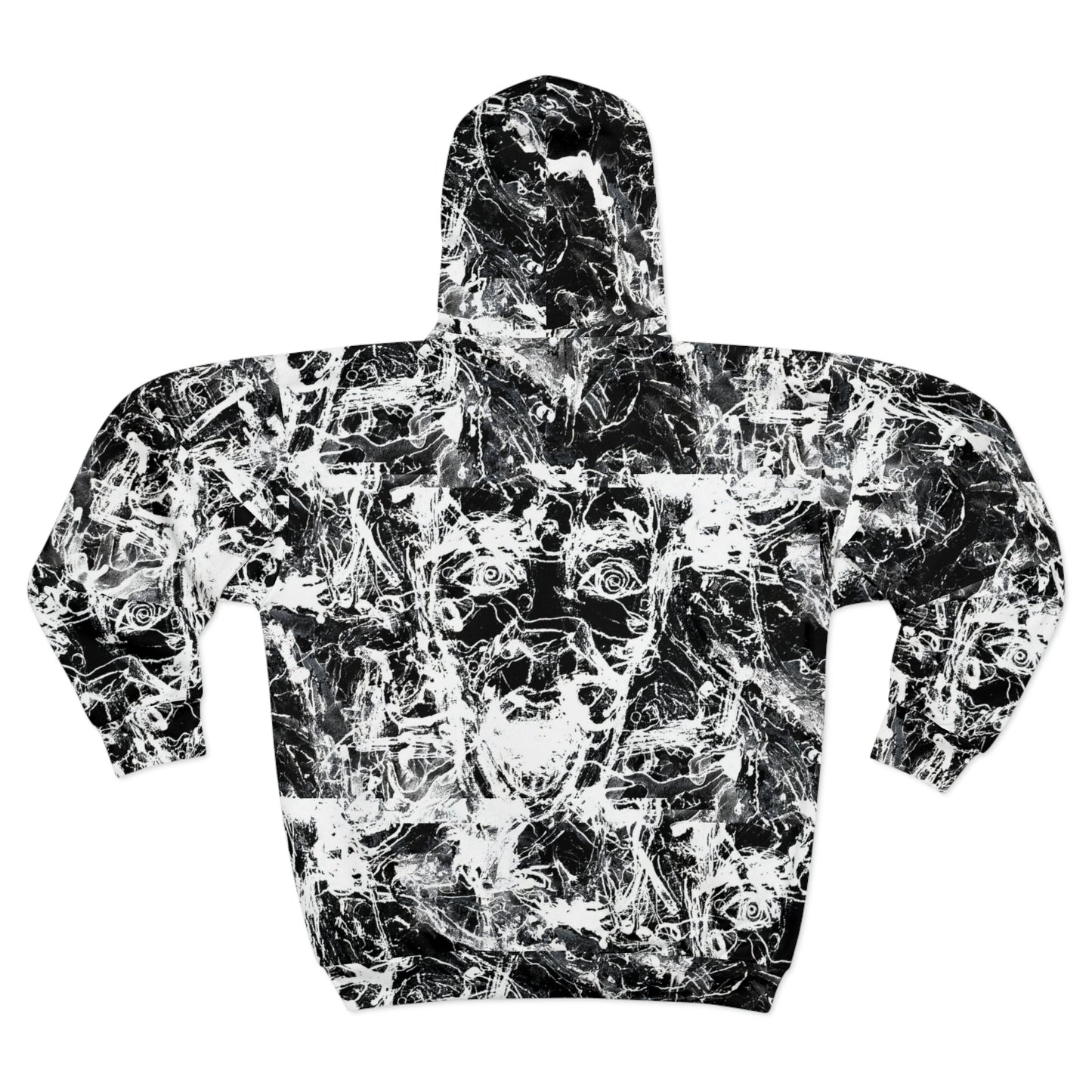 "The Scream" Zip Hoodie - White - MateART